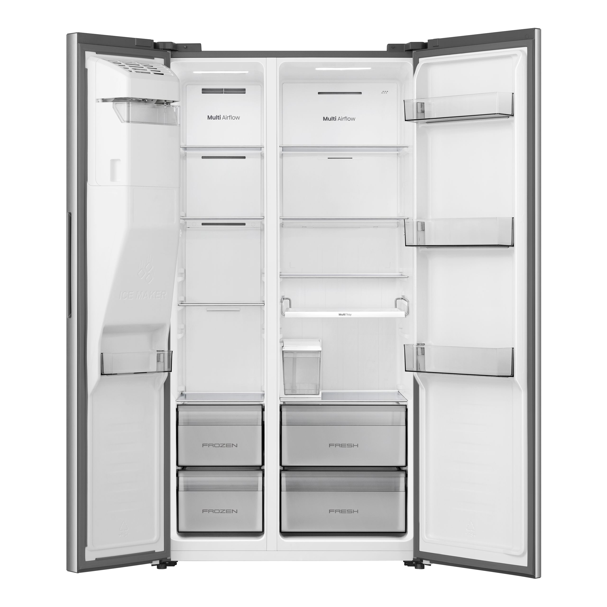HISENSE FRIDGE, 499L BRUSH/SS W/D + ICE - Image 3
