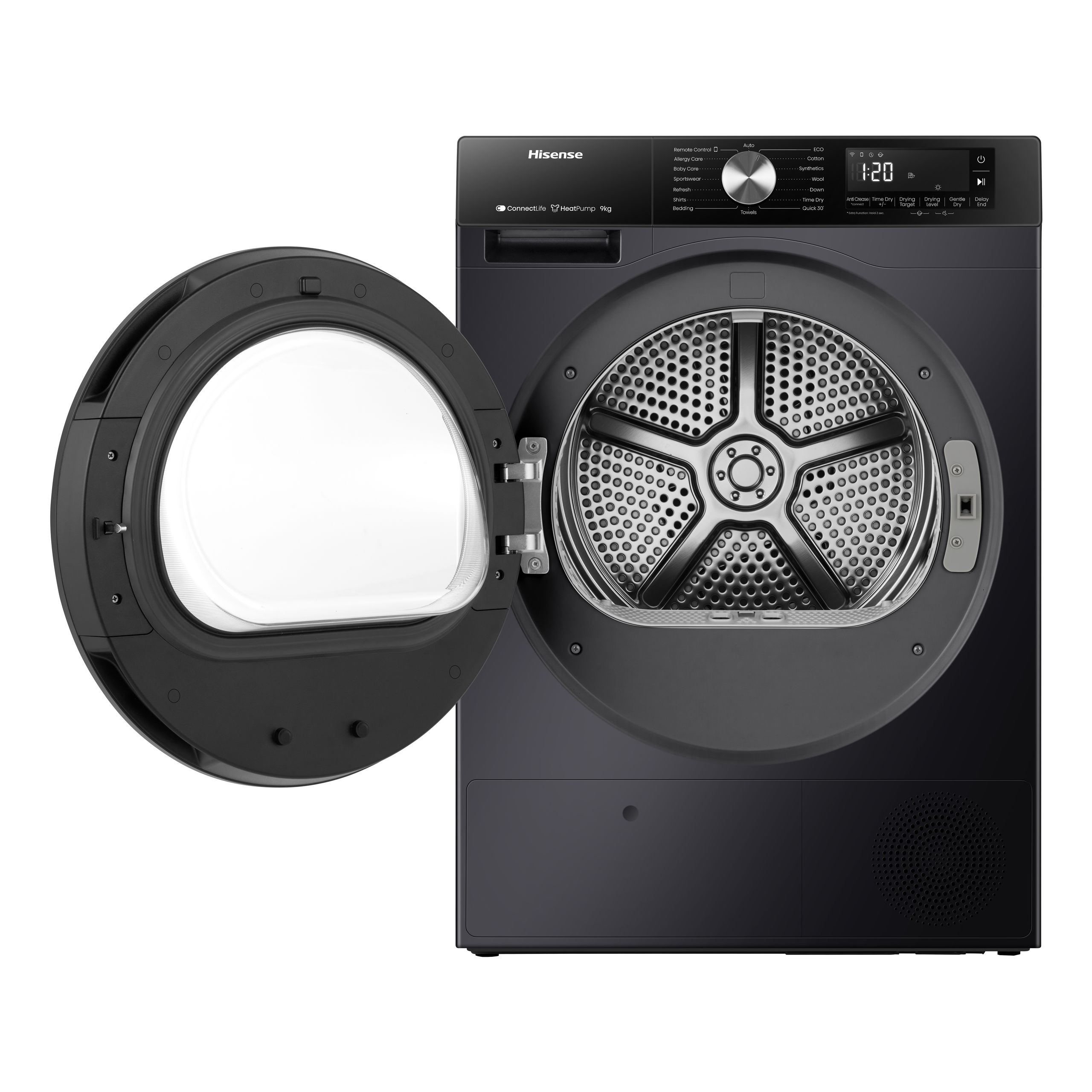 HISENSE TUMBLE DRYER, 9KG BLACK - Image 8