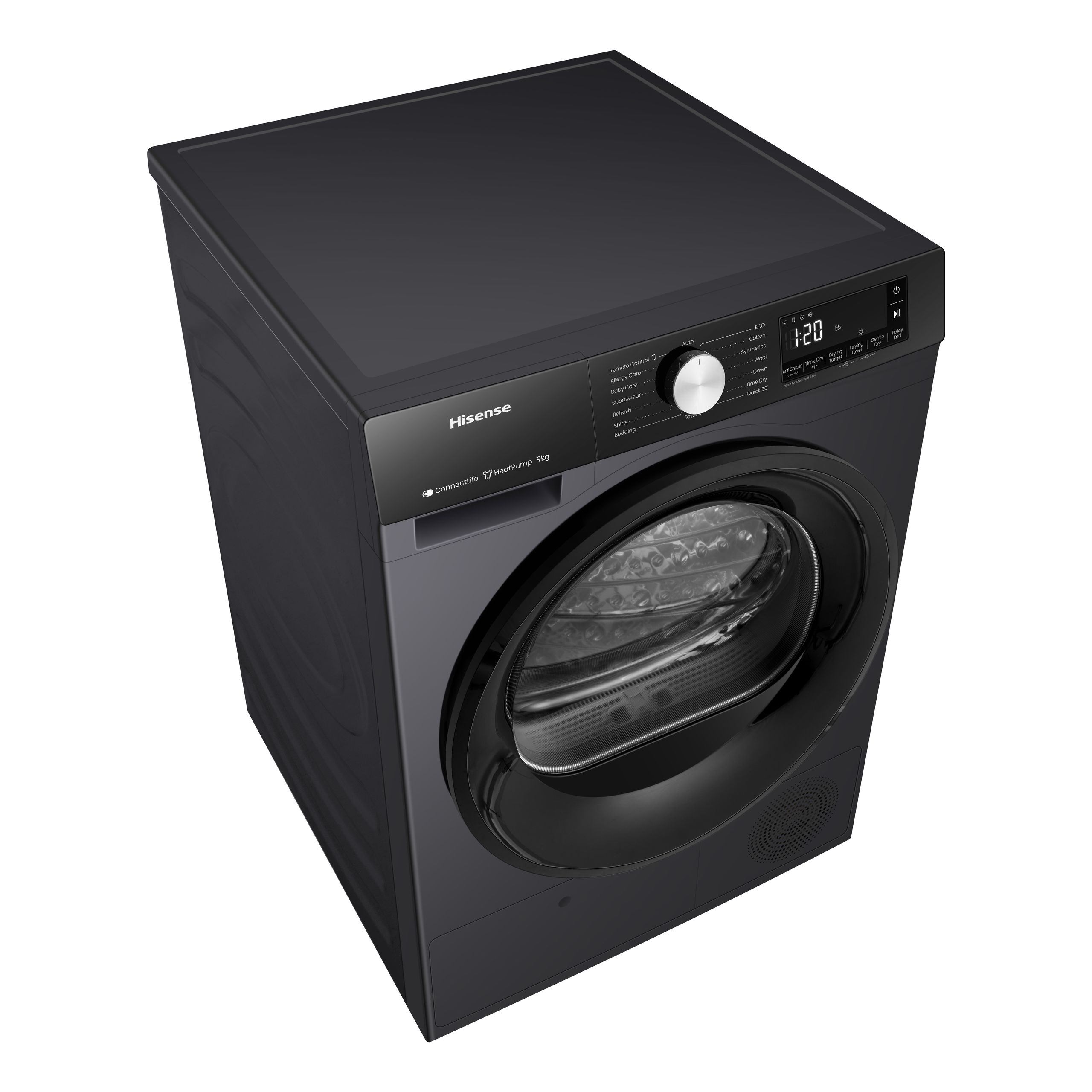 HISENSE TUMBLE DRYER, 9KG BLACK - Image 3